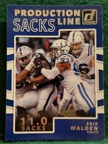 2017 Donruss Production Line Sacks #8 Erik Walden