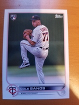 2022 Topps Update #US208 Cole Sands