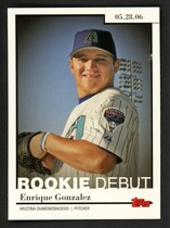 2006 Topps Update and Highlights Rookie Debut #RD31 Enrique Gonzalez