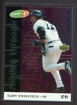 2004 Upper Deck Power Up Shining Through #19 Gary Sheffield