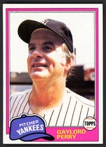 1981 Topps Base Set #582 Gaylord Perry