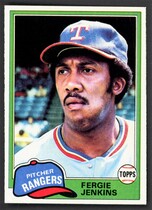 1981 Topps Base Set #158 Fergie Jenkins