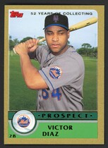 2003 Topps Traded Gold Bordered #T144 Victor Diaz