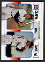 2010 Topps Update Legendary Lineage #LL-64 Rod Carew|Robinson Cano