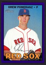 2016 Topps Heritage High Number Chrome Purple Refractor #THC-614 Drew Pomeranz