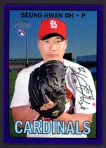 2016 Topps Heritage High Number Chrome Purple Refractor #THC-703 Seung-Hwan Oh