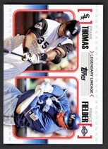2010 Topps Legendary Lineage Series 1 #LL20 Frank Thomas|Prince Fielder
