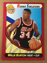 1991 Fleer Rookie Sensations #7 Willie Burton