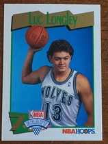 1991 NBA Hoops Base Set #552 Luc Longley