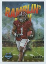 2022 Bowman Chrome University Ramblin Man #RM-5 Jahmyr Gibbs