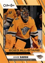 2023 Upper Deck O-Pee-Chee OPC Yellow Border #524 Juuse Saros