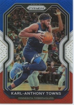 2020 Panini Prizm Red White & Blue Prizm #167 Karl-Anthony Towns