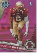 2023 Bowman Chrome University Pink Refractor #71 Donovan Ezeiruaku