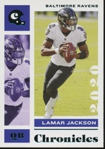 2020 Panini Chronicles Teal #7 Lamar Jackson