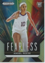 2024 Panini Prizm Draft Picks Fearless Silver Prizm #21 Angel Reese