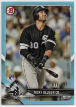 2018 Bowman Sky Blue #83 Nicky Delmonico