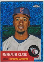 2022 Topps Chrome Platinum Anniversary Blue Mini-Diamond Refractor #168 Emmanuel Clase