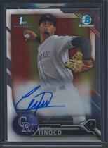 2016 Bowman Chrome Prospect Autos #CPA-JT Jesus Tinoco