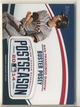 2018 Topps Update MLB Postseason Logo Manufactured Patch #PSL-BP Buster Posey
