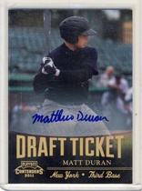 2011 Playoff Contenders Draft Ticket Autographs #DT2 Matt Duran