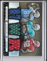 2007 Topps Triple Threads Relic Combos Sepia #43 Calvin Johnson|Dwayne Bowe|Ted Ginn Jr.