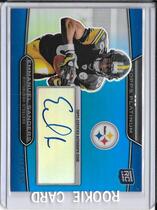 2010 Topps Platinum Rookie Autographs Blue Refractors #75 Emmanuel Sanders