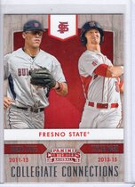 2015 Panini Contenders Collegiate Connections #19 Aaron Judge|Taylor Ward