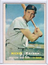 1957 Topps Base Set #92 Mickey Vernon