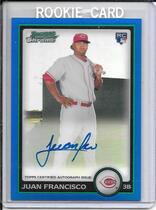 2010 Bowman Chrome Blue Refractors #215 Juan Francisco