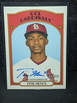 2021 Topps Heritage Minor League Real One Autos #ROA-TH Tink Hence