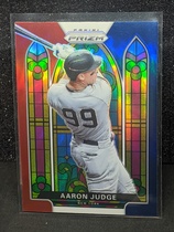 2021 Panini Prizm Stained Glass Red White & Blue Prizm #SG-5 Aaron Judge