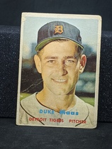 1957 Topps Base Set #405 Duke Maas