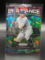2020 Panini Prizm Brilliance Prizm Burgundy Cracked Ice #3 Pete Alonso