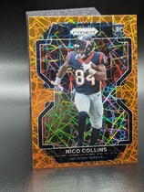 2021 Panini Prizm Prizm Orange Lazer #360 Nico Collins
