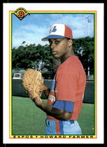 1990 Bowman Base Set #107 Howard Farmer