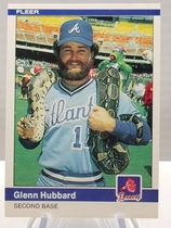 1984 Fleer Base Set #182 Glenn Hubbard