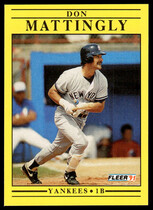 1991 Fleer Base Set #673 Don Mattingly