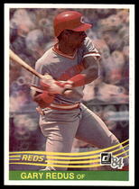 1984 Donruss Base Set #184 Gary Redus