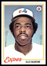 1978 Topps Base Set #185 Ellis Valentine