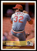 1984 Donruss Base Set #327 Jeff Lahti