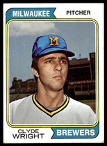 1974 Topps Base Set #525 Clyde Wright