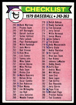 1979 Topps Base Set #353 Checklist