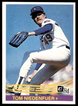 1984 Donruss Base Set #128 Tom Niedenfuer