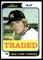 1974 Topps Traded #63 Bill Sudakis