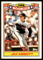 1990 Topps Rookies #1 Jim Abbott