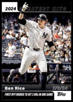 2025 Topps 2024s Greatest Hits #GH-2 Ben Rice