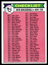 1979 Topps Base Set #669 Checklist