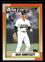 1990 Topps Base Set #582 Rick Honeycutt