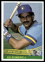 1984 Donruss Base Set #89 Ed Romero