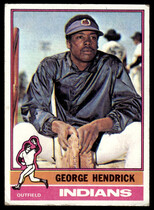 1976 Topps Base Set #570 George Hendrick